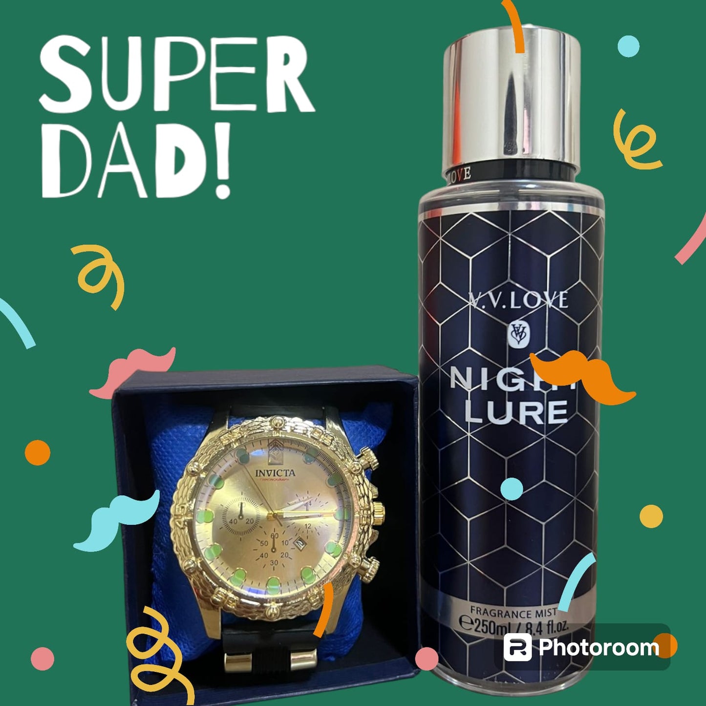 Combo 1 Dia del padre Reloj Invicta + Colonia Spray
