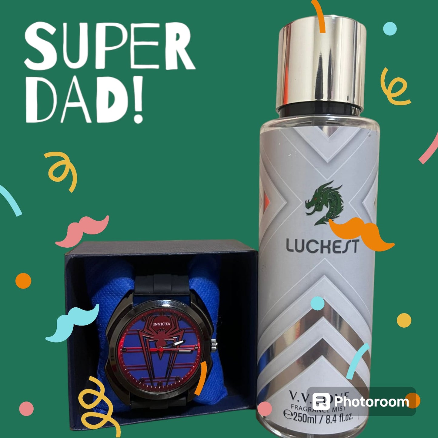 Combo 1 Dia del padre Reloj Invicta + Colonia Spray