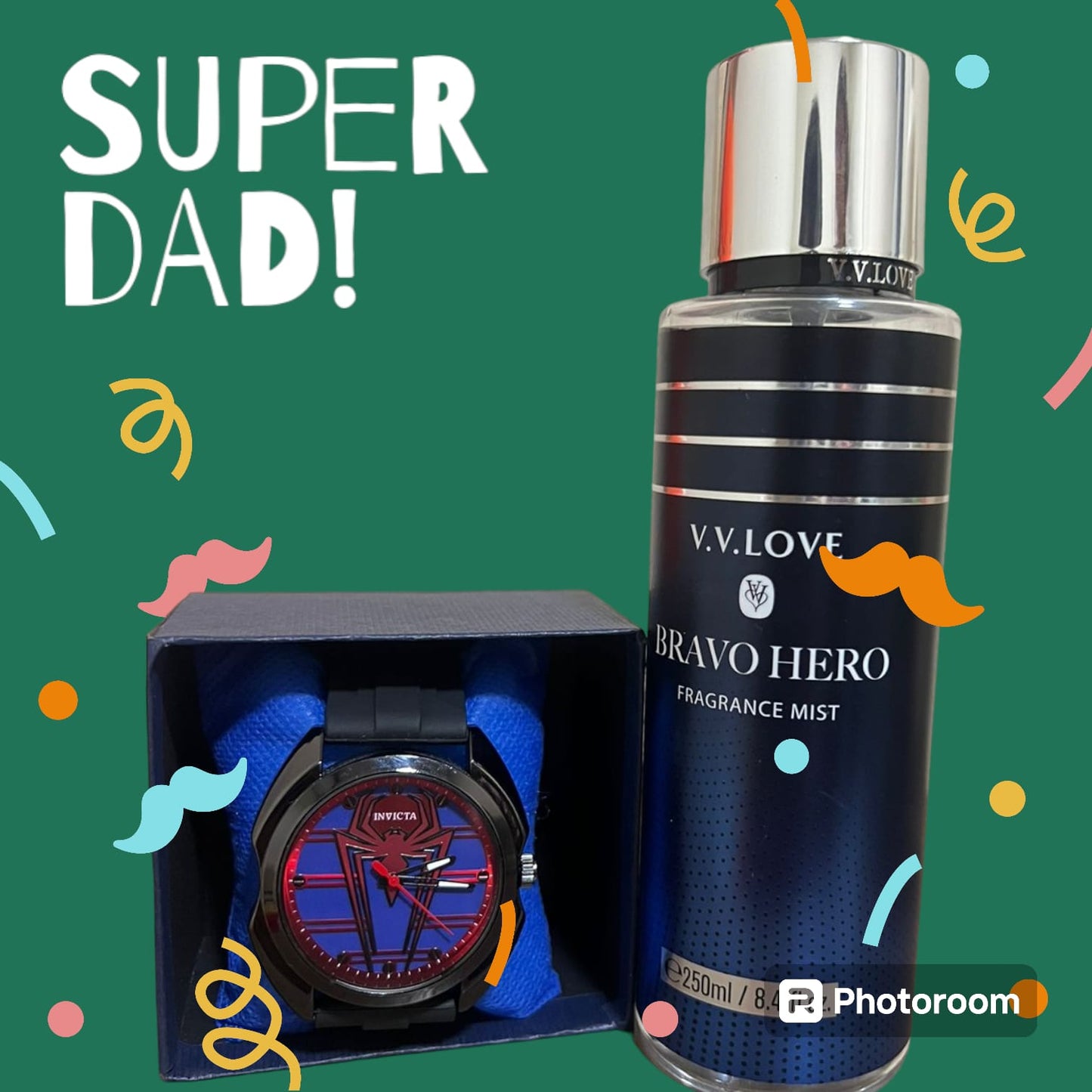 Combo 1 Dia del padre Reloj Invicta + Colonia Spray