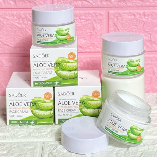 Crema facial de aloe Vera 😻